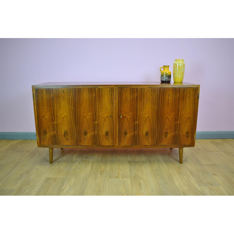 Vintage Danish rosewood sideboard by Carlo Jensen for Poul Hundevad - 1960s