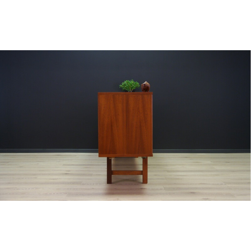 Vintage Danish teak sideboard with 2 drawers - 1960s