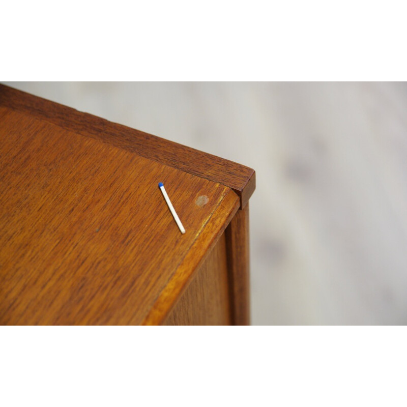 Vintage Danish teak sideboard with 2 drawers - 1960s