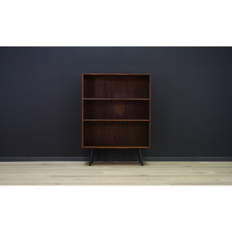 Vintage Danish rosewood bookcase with 2 shelves - 1960s