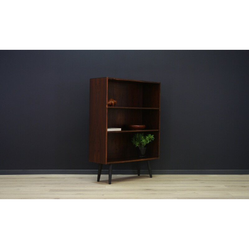 Vintage Danish rosewood bookcase with 2 shelves - 1960s