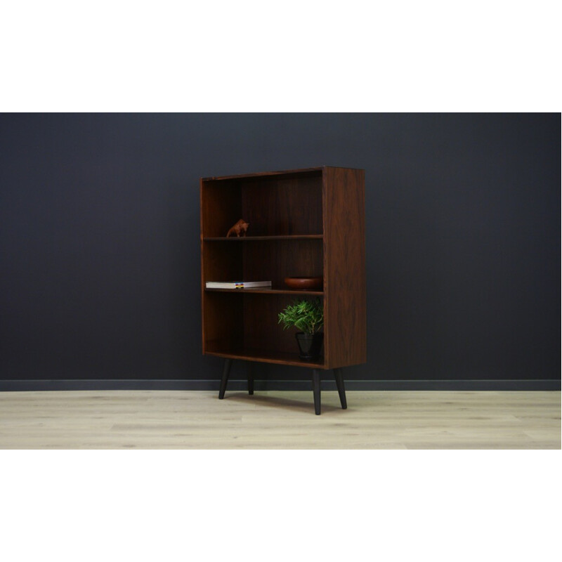 Vintage Danish rosewood bookcase with 2 shelves - 1960s