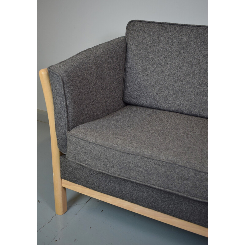 Vintage Danish 3 seat sofa in grey wool - 2000s