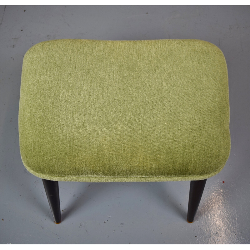 Fauteuil vintage et tabouret en palissandre de H.W Klein pour Bramin - 1960