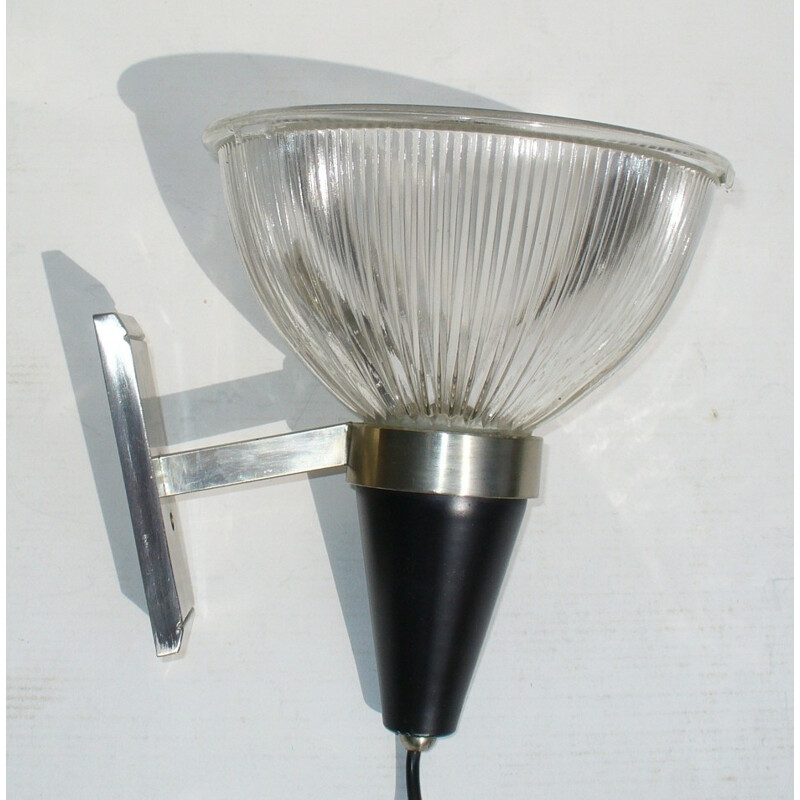 Vintage Italiaanse glazen wandlamp - 1950