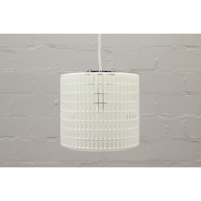 Vintage white Limbourg pendant lamp, 1960