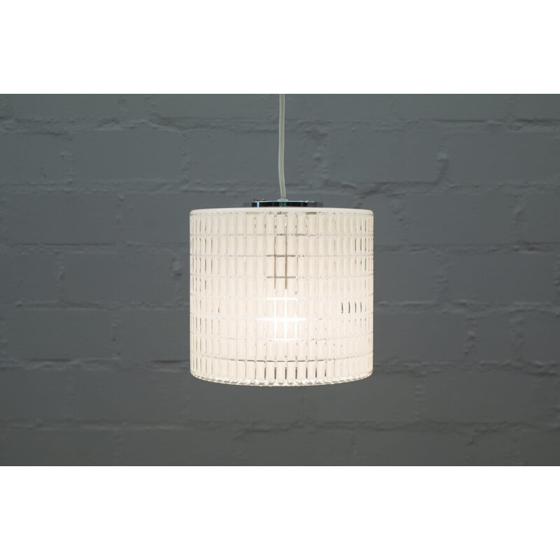 Vintage white Limbourg pendant lamp, 1960