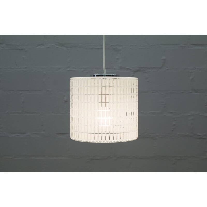 Vintage witte Limburgse hanglamp, 1960