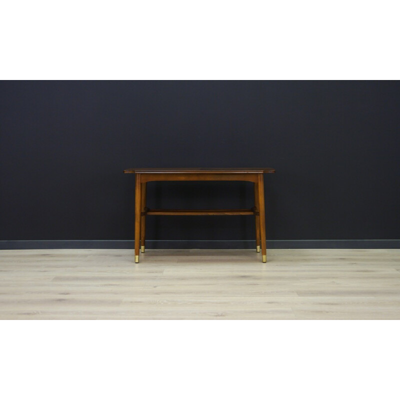 Vintage danish coffre table in walnut and beech - 1960s