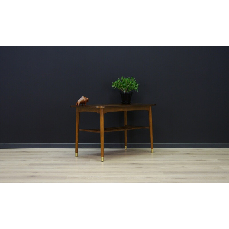 Vintage danish coffre table in walnut and beech - 1960s