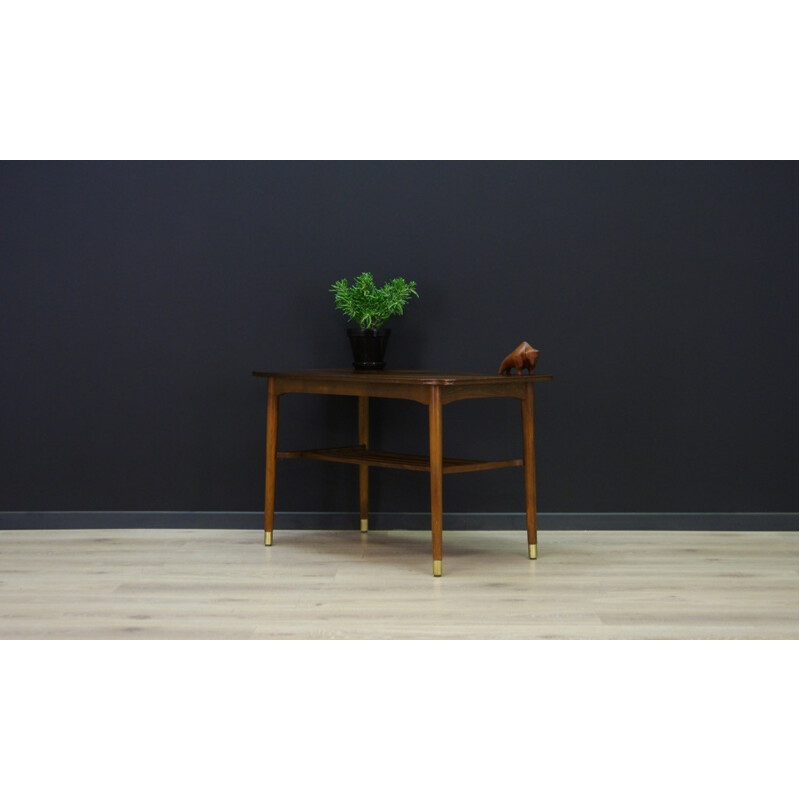 Vintage danish coffre table in walnut and beech - 1960s