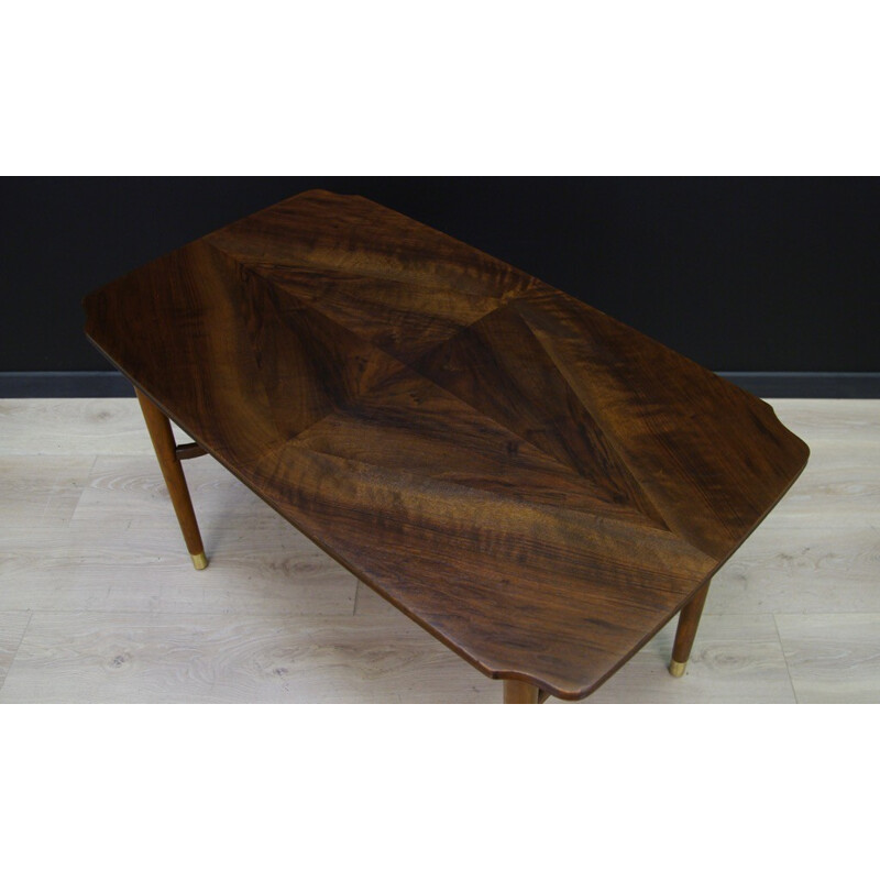 Vintage danish coffre table in walnut and beech - 1960s