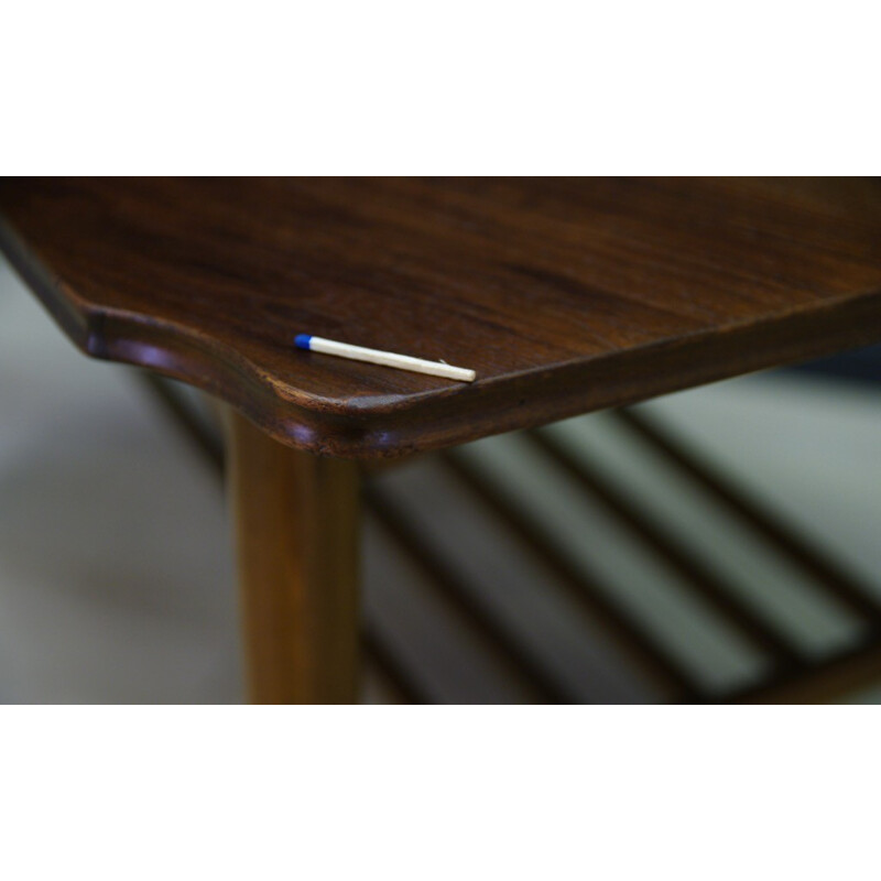 Vintage danish coffre table in walnut and beech - 1960s