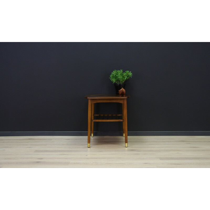 Vintage danish coffre table in walnut and beech - 1960s