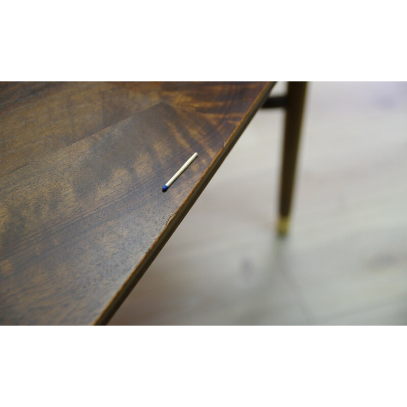 Vintage danish coffre table in walnut and beech - 1960s