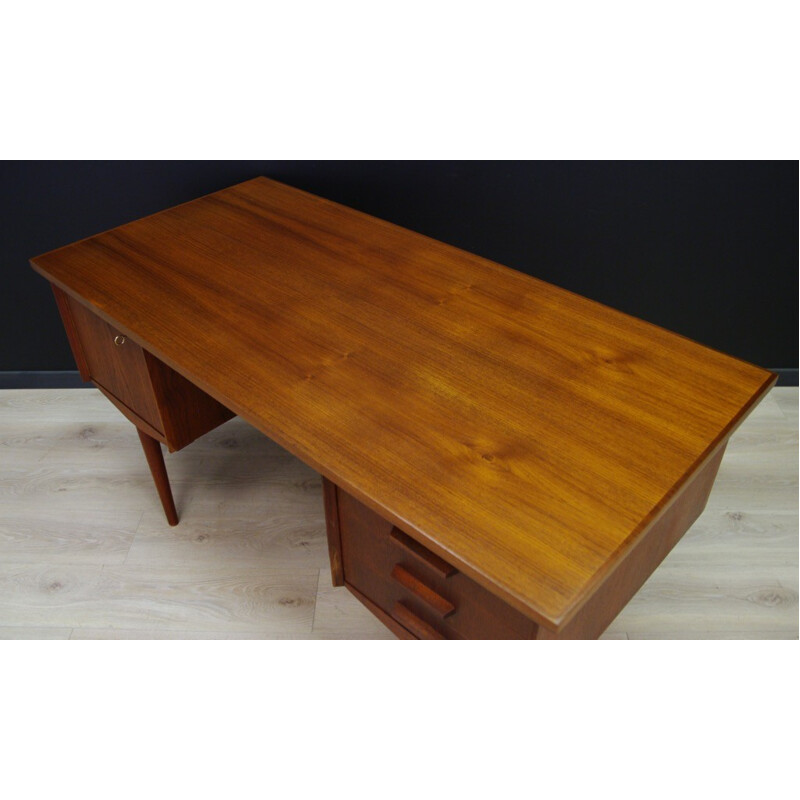 Vintage Scandinavian writing desk in teak - 1960s