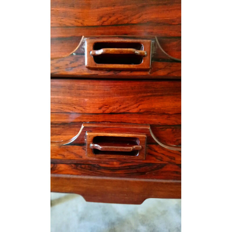 Pair of vintage bedside tables in Rio rosewood - 1960s