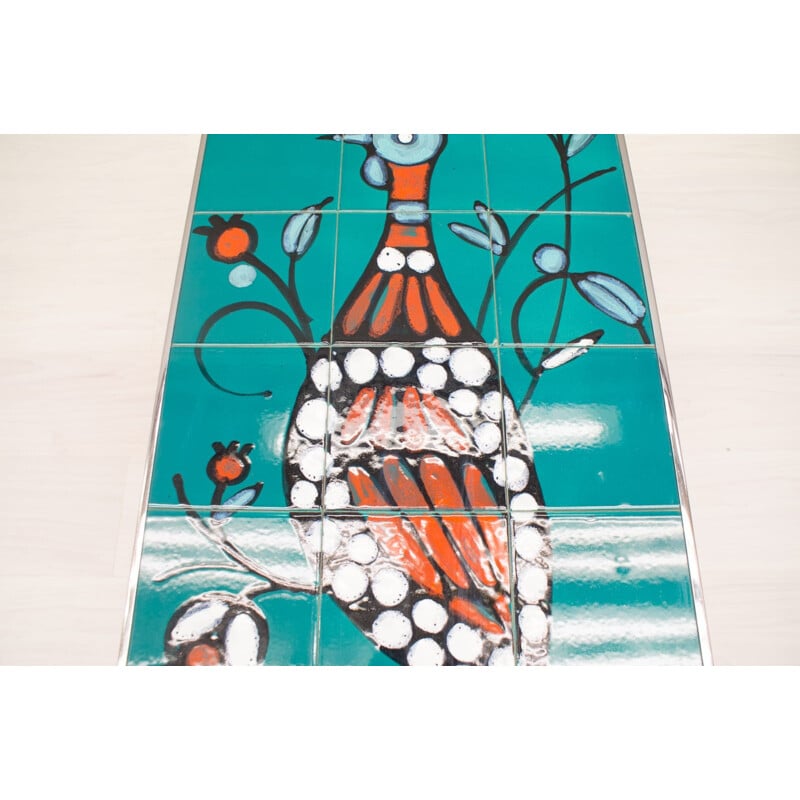 Table basse en céramique et en mosaïque de Metakor - 1960