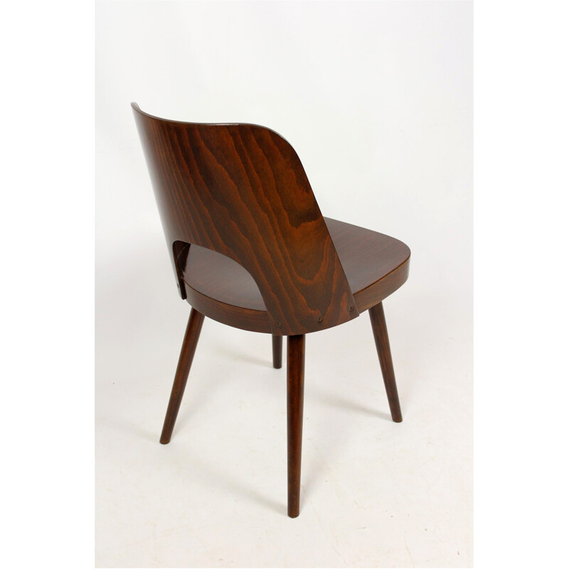 Pair of No. 515 Wooden Chairs by Oswald Haerdtl for TON - 1960s