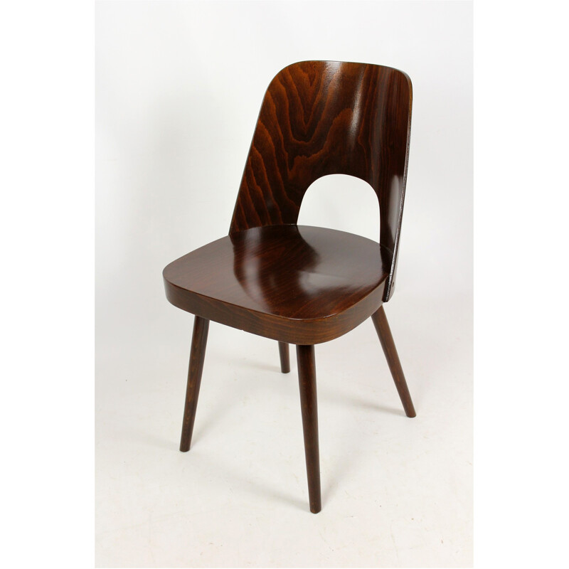 Pair of No. 515 Wooden Chairs by Oswald Haerdtl for TON - 1960s