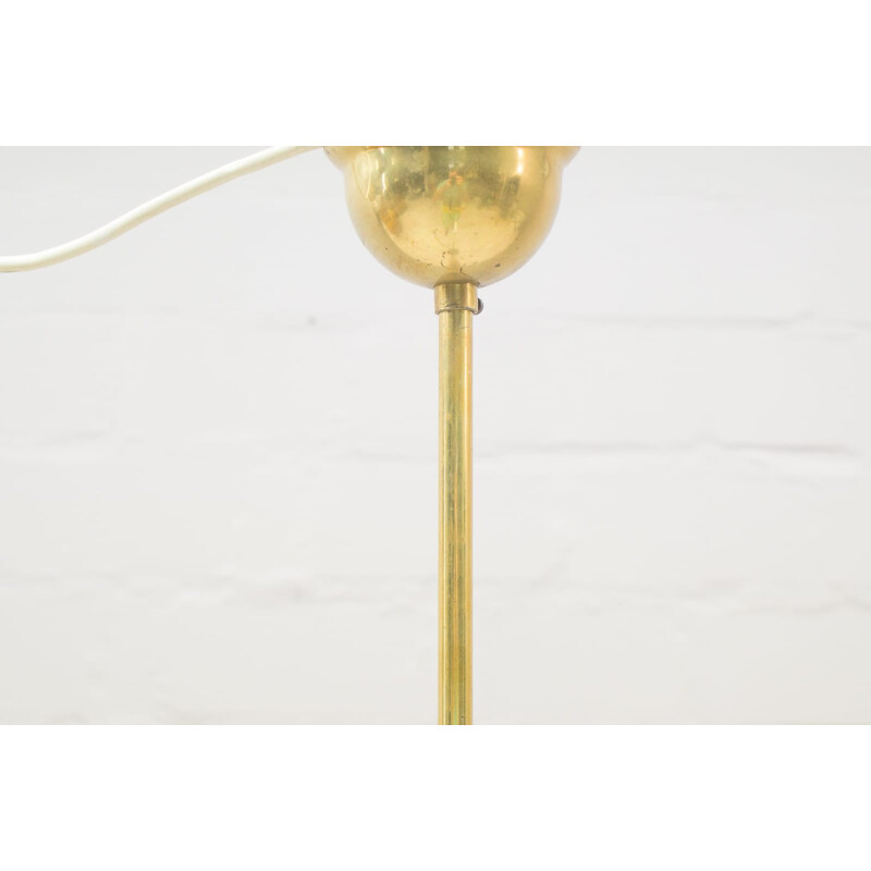 Vintage 8-Armed Brass Sputnik Chandelier - 1960s