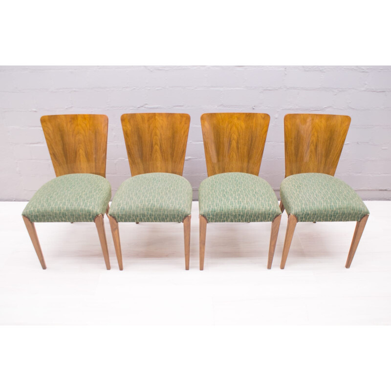Set of 4 Vintage Dining Chairs by Jindřich Halabala for UP Zavody - 1930s