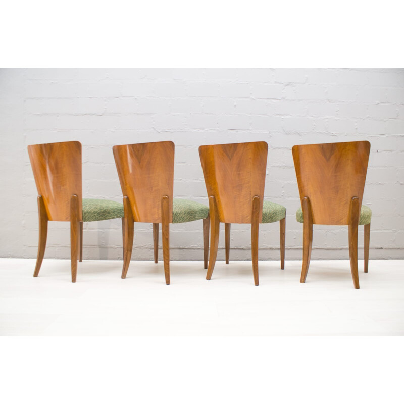 Set of 4 Vintage Dining Chairs by Jindřich Halabala for UP Zavody - 1930s