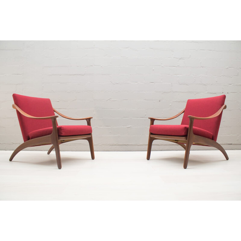 Set of 2 Vintage Lounge Chairs by Arne Hovmand Olsen - 1960s