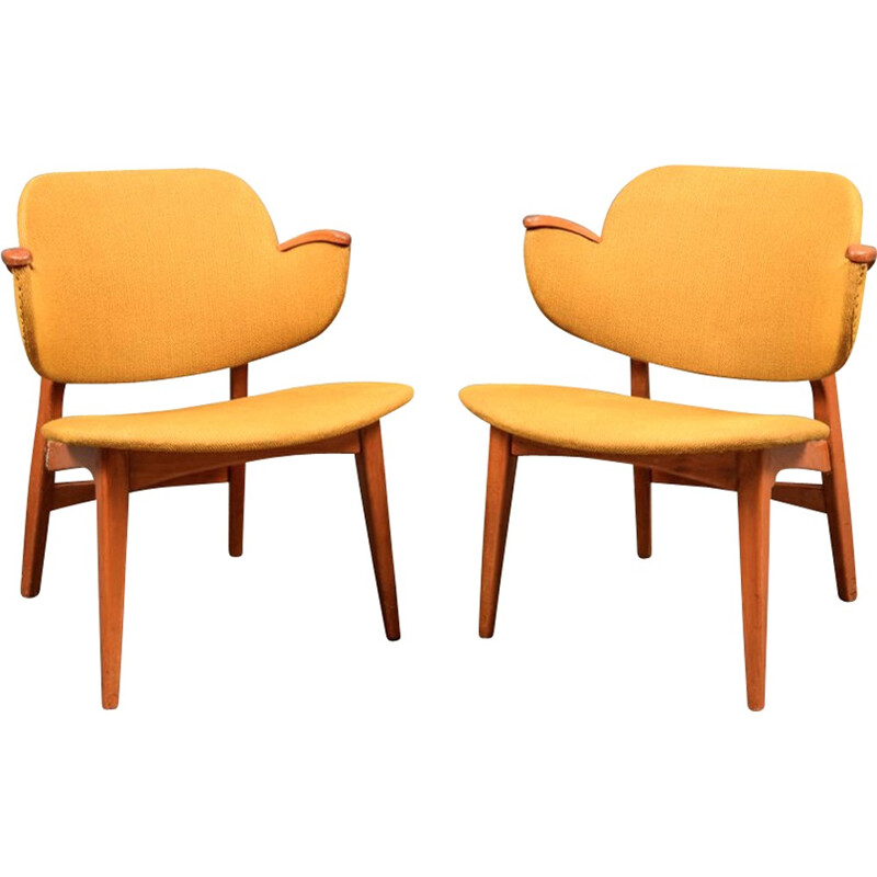 Pair of vintage "Winny" low chairs - 1950s