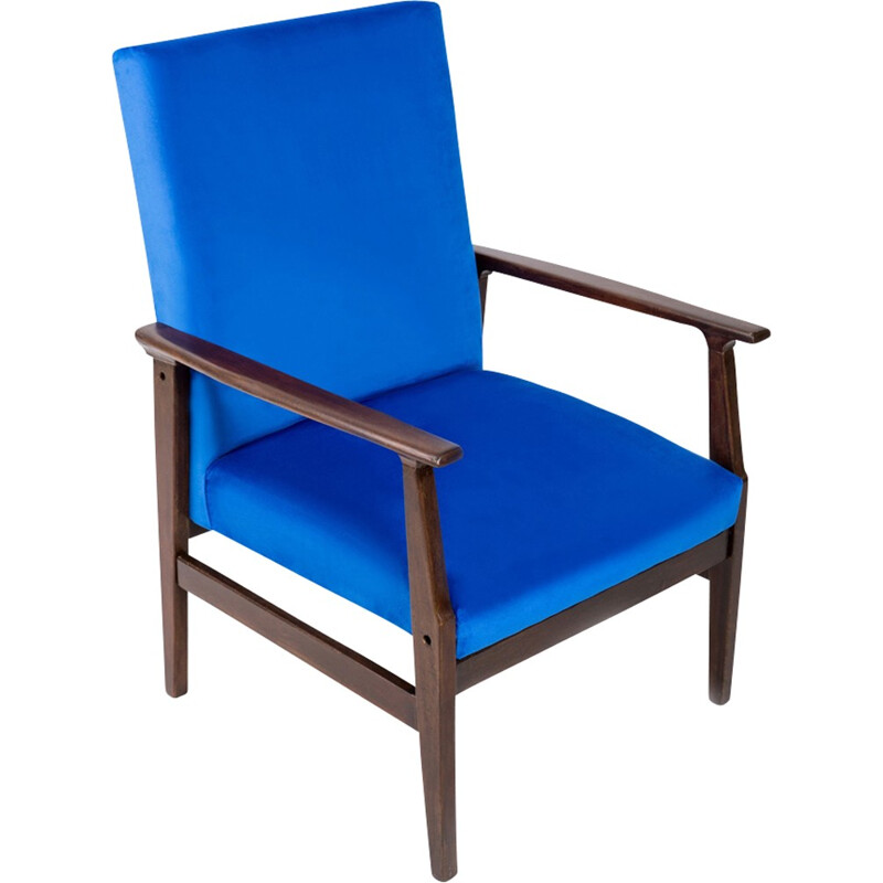 Royal Blue Vintage "B-14 Type" Armchair - 1960s