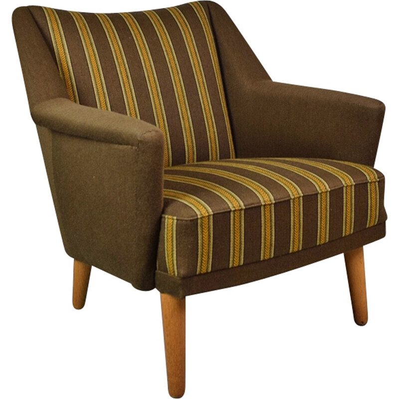 Vintage Brown Model 54 Armchair by Kurt Ostervig - 1950s