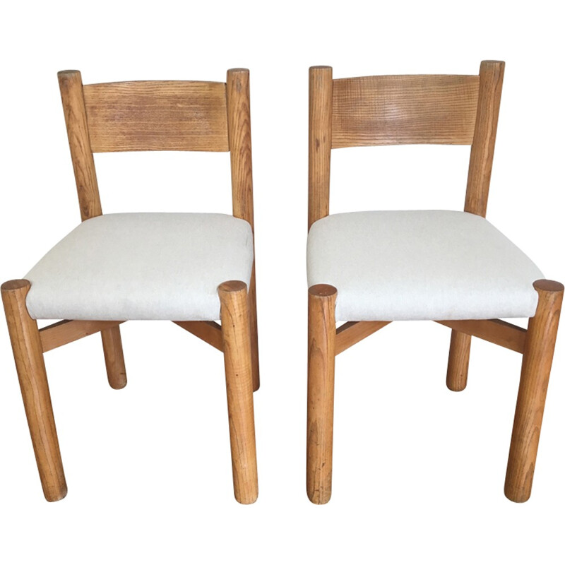 Pair of "Méribel" chairs by Charlotte Perriand - 1970s