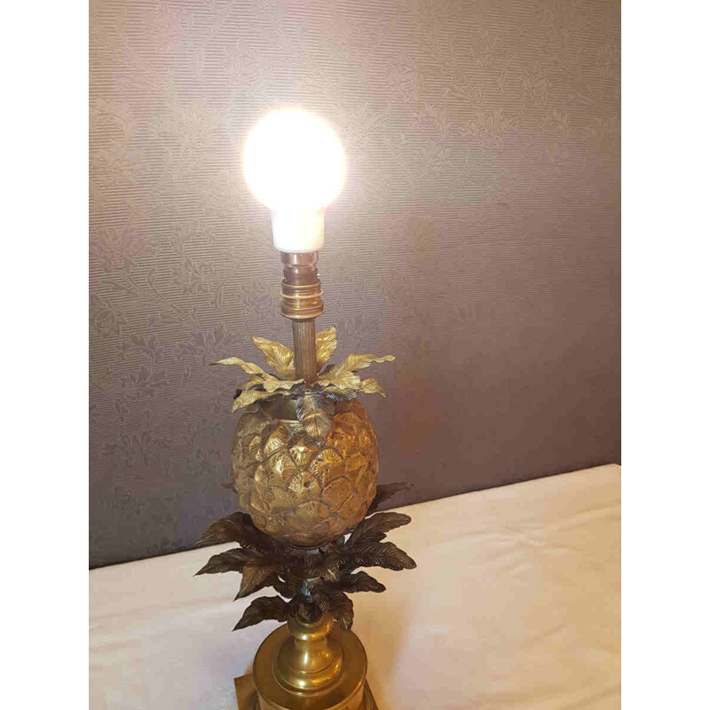 Vintage french pineapple lamp - 1960s