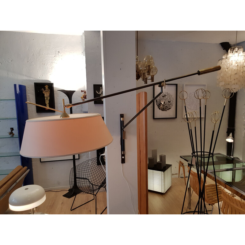 Wall lamp arm and counterweight Maison Arlus - 1950s