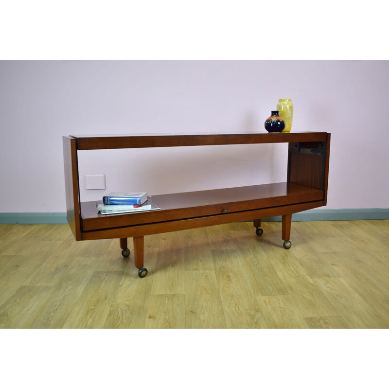 Vintage teak sideboard cabinet table - 1970s