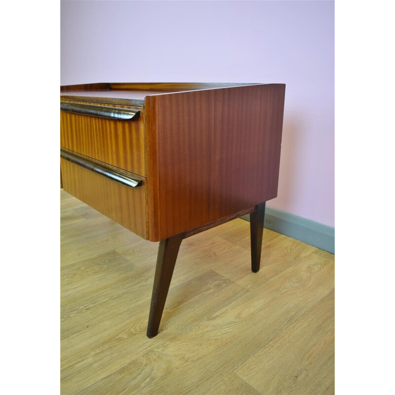 Vintage Danish teak low sideboard - 1970s