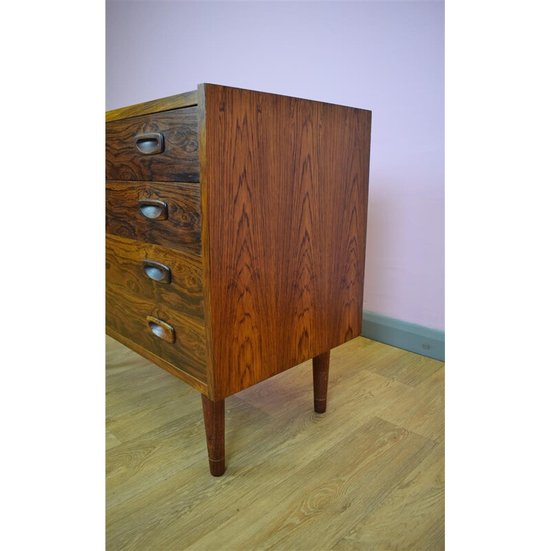 Vintage Danish rosewood chest of 4 drawers - 1960s