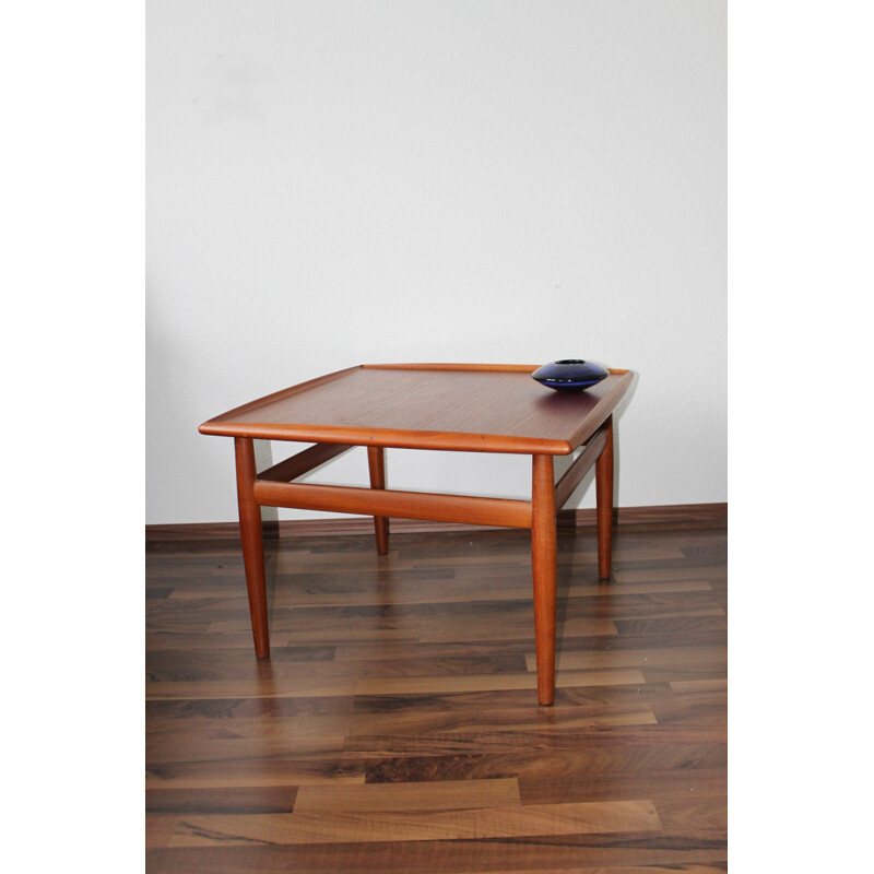 Vintage teak coffee side table by Grete Jalk for Glostrup, Denmark - 1960s