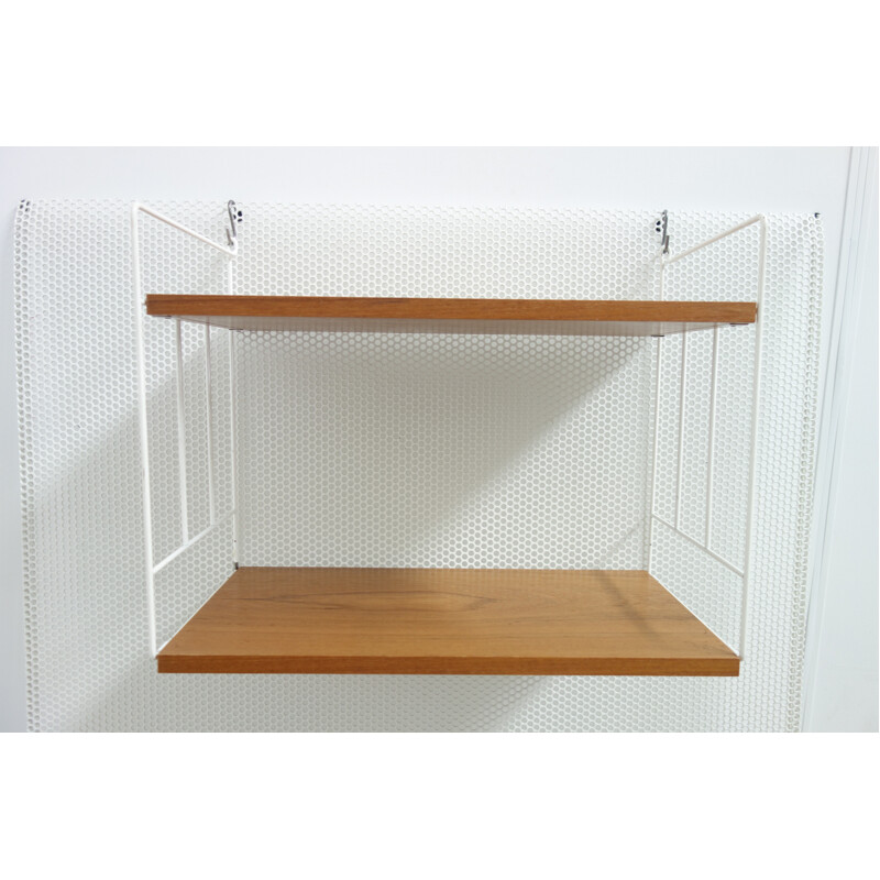 Vintage white wall shelf for WHB - 1960s
