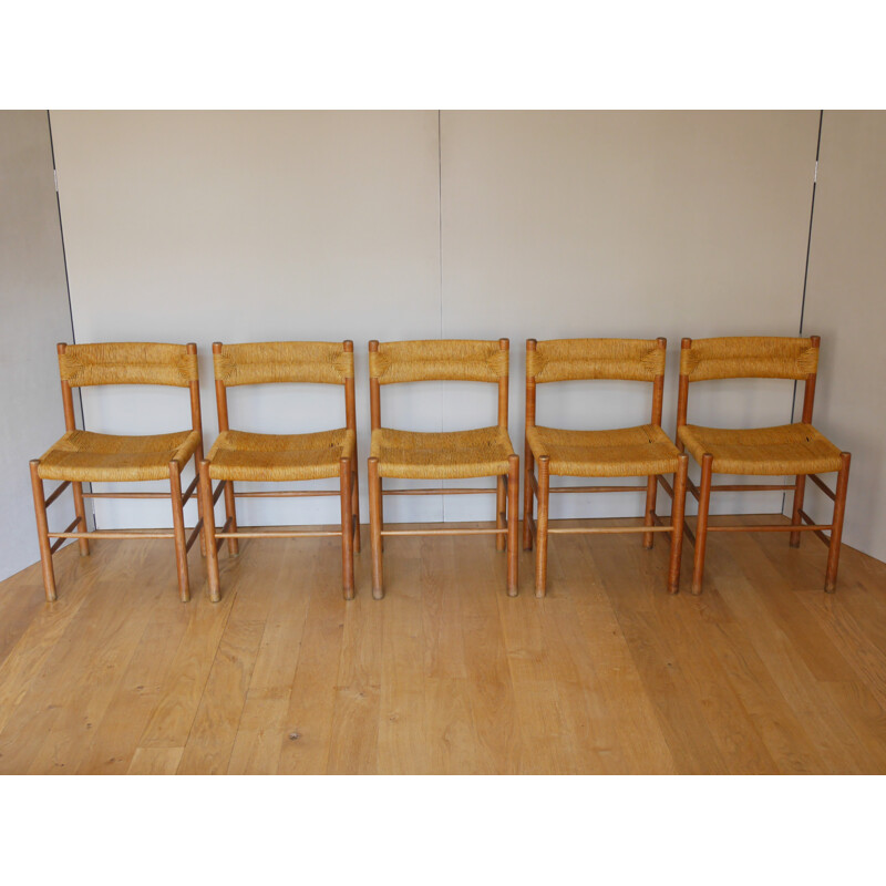 Set of 5 "Dordogne" chairs for Sentou - 1960s