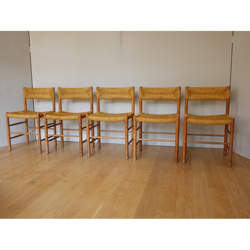 Set of 5 "Dordogne" chairs for Sentou - 1960s