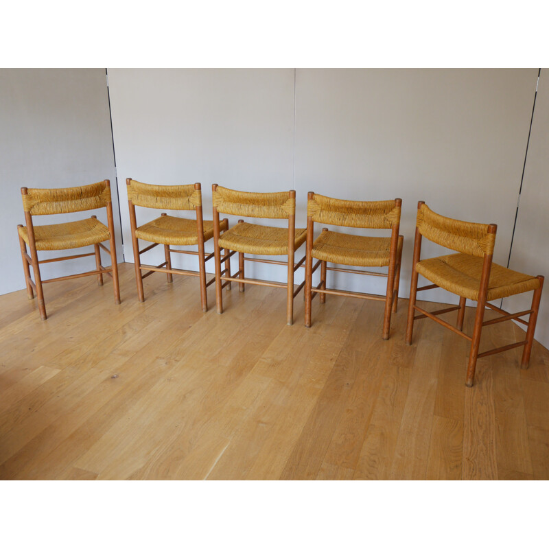 Set of 5 "Dordogne" chairs for Sentou - 1960s