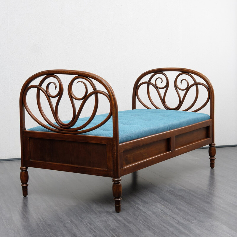 Vintage "Vienna Secession" bentwood bed by Jacob & Josef Kohn - 1930s