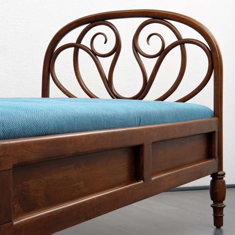 Vintage "Vienna Secession" bentwood bed by Jacob & Josef Kohn - 1930s