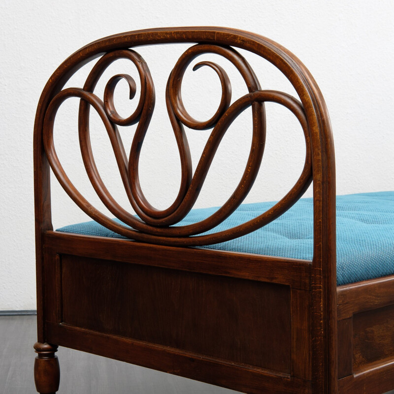 Vintage "Vienna Secession" bentwood bed by Jacob & Josef Kohn - 1930s