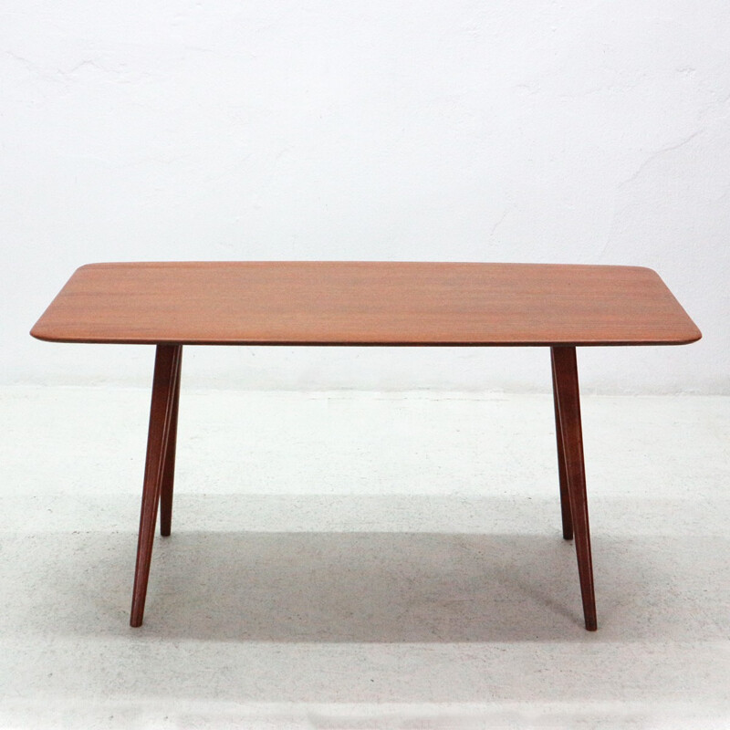 Vintage teak coffee table by Wilhelm Renz - 1950s