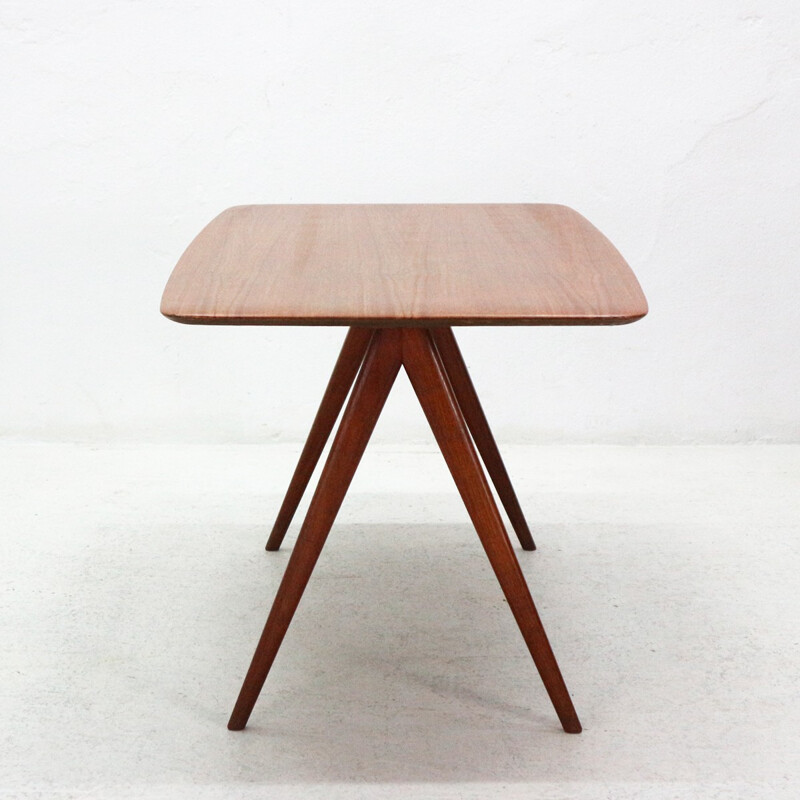 Vintage teak coffee table by Wilhelm Renz - 1950s