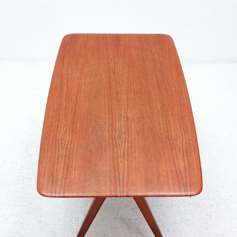 Vintage teak coffee table by Wilhelm Renz - 1950s