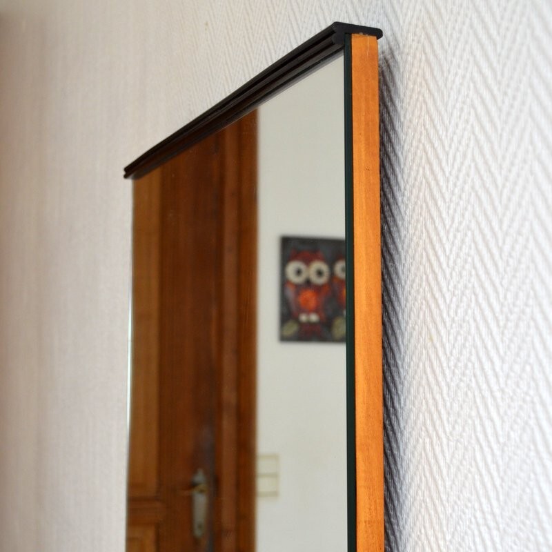 Vintage dressing table in lacquered wood and black gloss - 1960s