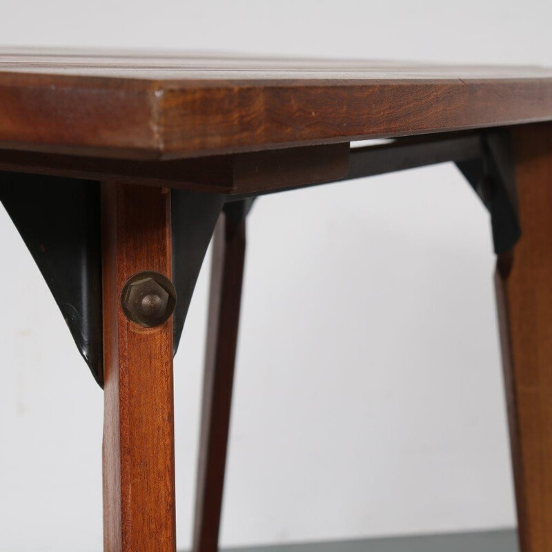 Vintage solid teak plant table - 1960s 